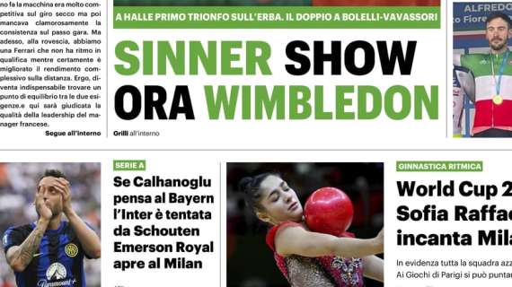 Il QS titola: "Emerson Royal apre al Milan"