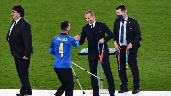 Ceferin: "Italia-Spagna gara fantastica. In Italia si annusa la passione per il calcio"