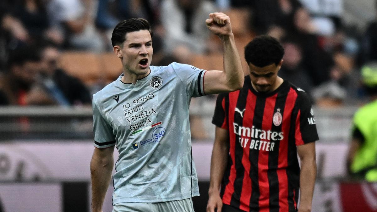 Prima volta nella storia dell'Udinese che i friulani sono avanti 0-2 a San Siro a fine primo tempo