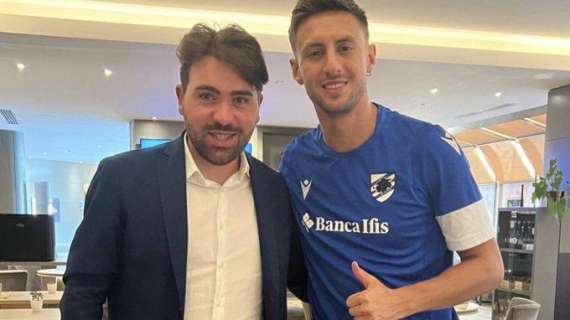 Sampdoria, c'è la firma di Barreca. Le prime immagini