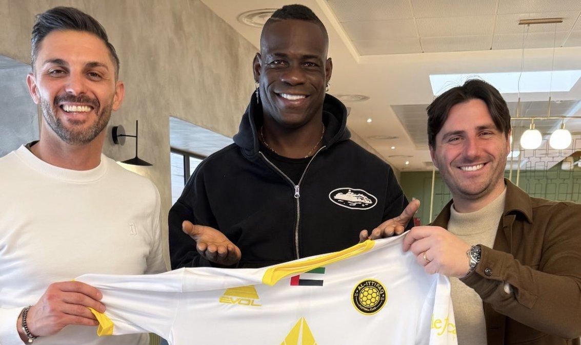 Balotelli è a Dubai, domani firma con l'Al-Ittifaq