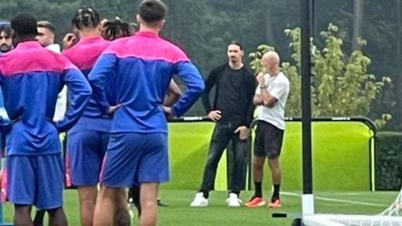 Ibrahimovic è a Milanello: incontro con la squadra e con Pioli
