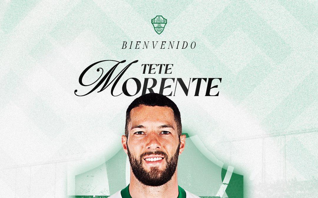 UFFICIALE: Elche, torna Tete Morente