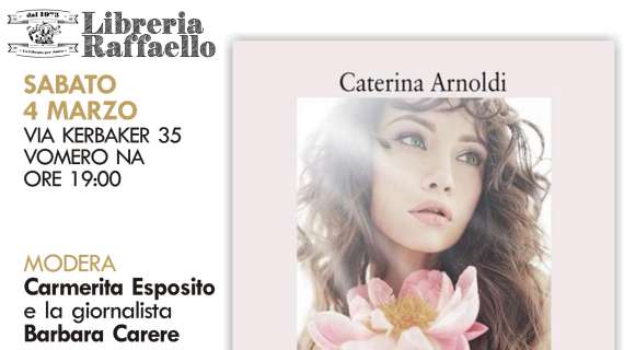 Eventi: Caterina Arnoldi presenta il suo nuovo romanzo alla cartoleria Raffaello.”