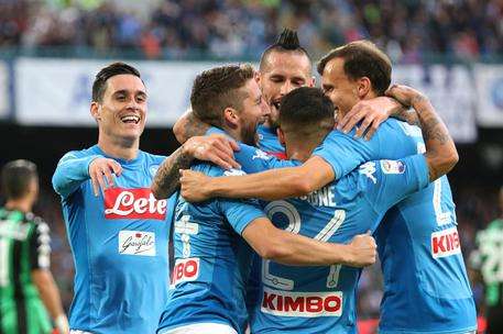 GdS, Napoli-Sassuolo 3-1: Allan, Callejon e Mertens per la decima vittoria