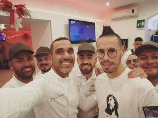 Il capitano Marek Hamsik con il nostro sponsor ufficiale Casa Infante Leopoldo.