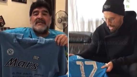Maradona e Hamsik pilastri di Napoli