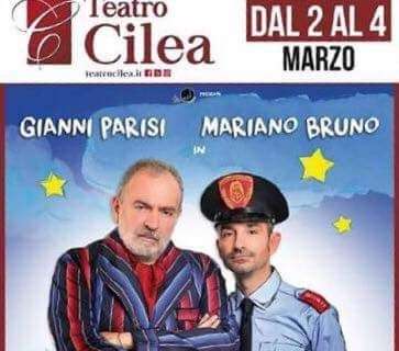 Teatro - MARIANO BRUNO & GIANNI PARISI   in  UNA NOTTE CON DORA  di MARCO LANZUISE al Teatro Cilea.