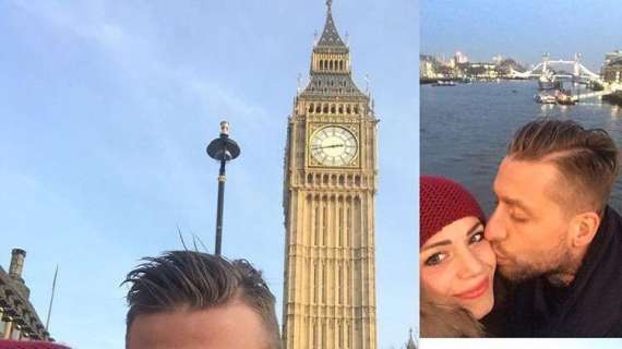 FOTO - Giaccherini a Londra con la moglie Dania