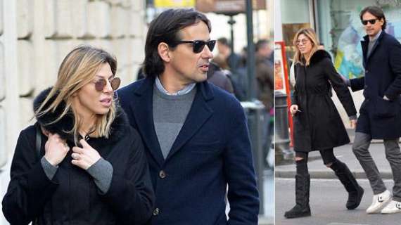 Simone Inzaghi e la sua Gaia Lucariello in giro per Roma - FOTO