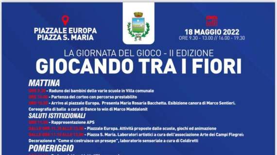 Eventi:”Domani Marco Sentieri in concerto a Quarto per la “Giornata del Gioco – II EDIZIONE GIOCANDO TRA I FIORI”