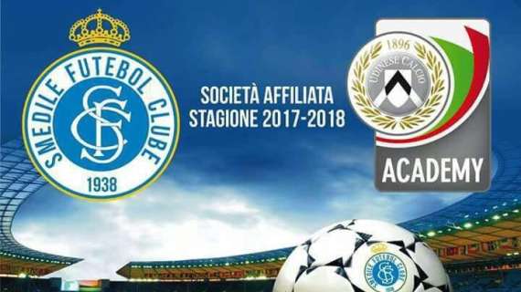 Calcio- La Smedile Futebol Clube affiliata Udinese Academy lunedì ospiterà i dirigenti dell'Udinese per spiegare il progetto Udinese Academy