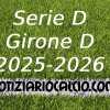 Serie D 2025-2026: nuova ipotesi sulla composizione del Girone D