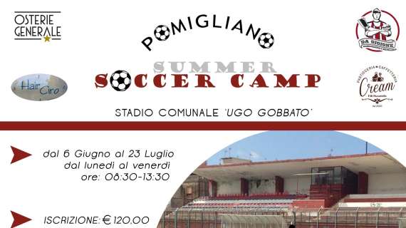 Pomigliano, tra due settimane parte il "Pomigliano Soccer Camp"
