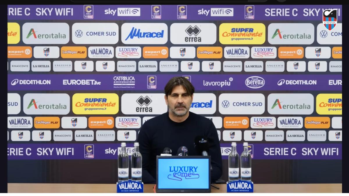 Catania, Viali dopo il pari di ieri: «Responsabilità mia, eravamo contratti ma il secondo tempo è stato eccezionale»