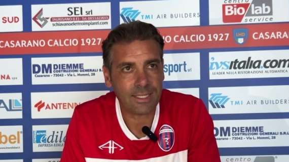 Casarano, mister Laterza: «Partita intensa e combattuta, come tutti i derby»