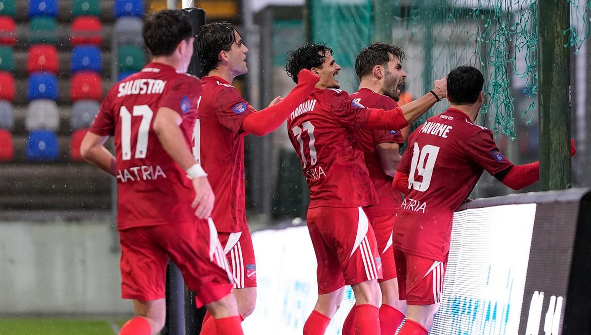 Cuore Diavolo: il Teramo ribalta il Castelfidardo nel segno di Mariani e Borgarello