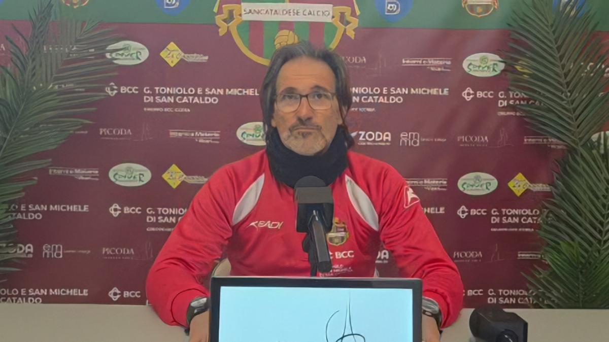 Sancataldese, Vanzetto avvisa i suoi prima dell'Athletic Palermo: «Giocano il miglior calcio, la differenza la faranno i duelli»