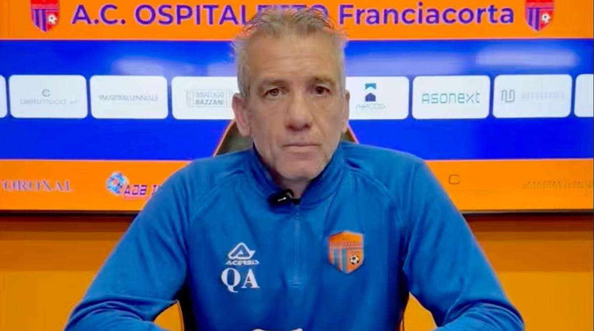 Ospitaletto, Quaresmini: «Risultato giusto, entrambe le squadre hanno avuto occasioni»