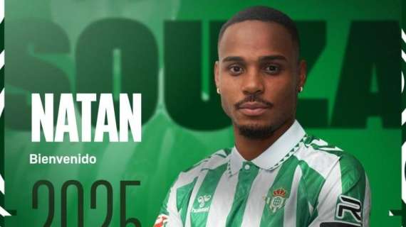 Il Betis ufficializza l'arrivo di Natan: difensore brasiliano in prestito con diritto di riscatto