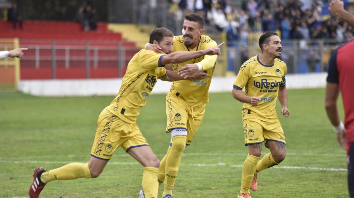 Muro gialloblù: La Scafatese resiste al Flaminia e vince 2-1 con i gol di Suhs e Faiello