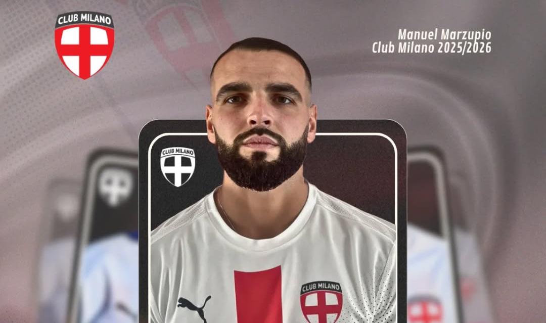 UFFICIALE: Club Milano, firma un 25enne con 130 gare tra C e D