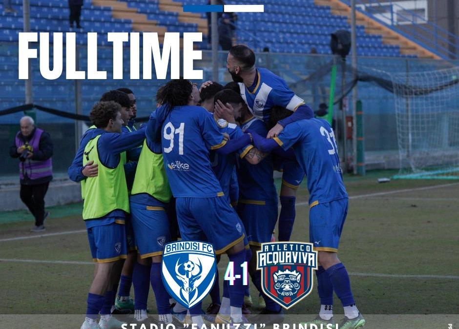 Brindisi da urlo: Acquaviva travolto al Fanuzzi e sesta sinfonia per i biancazzurri