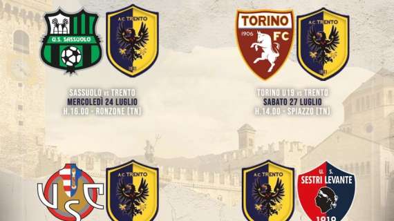 Ufficiale il programma delle amichevoli estive del Trento