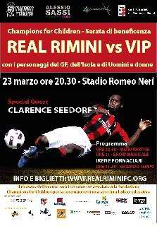 Il Real Rimini insieme ai vip e Seedorf per 'Champions for Children'.