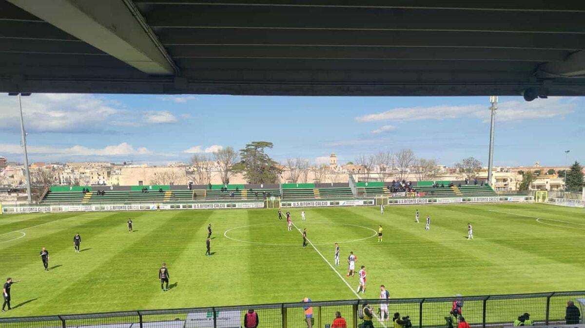 La Casertana espugna Bitonto e acuisce la crisi dei neroverdi