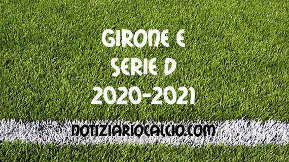 Serie D 2020-2021 - Girone E: la classifica dopo gli anticipi