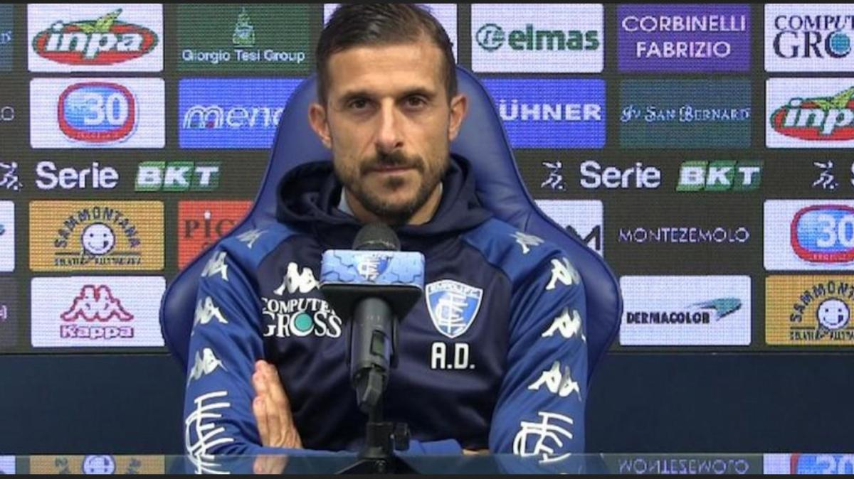 Empoli, mister Dionisi lancia l'allarme: «La squadra non è pulita nella testa»