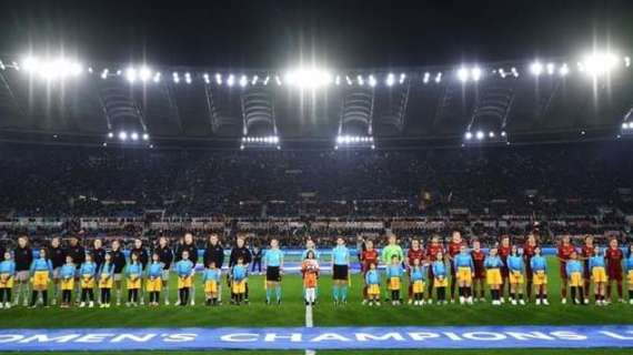 Women's Champions League, Roma ko di misura ma l'Olimpico è da brividi