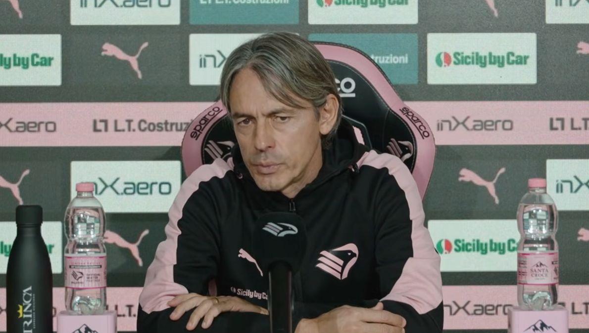 Palermo, Inzaghi amareggiato dopo il pari: «Brucia il risultato, colpa delle occasioni non concretizzate»