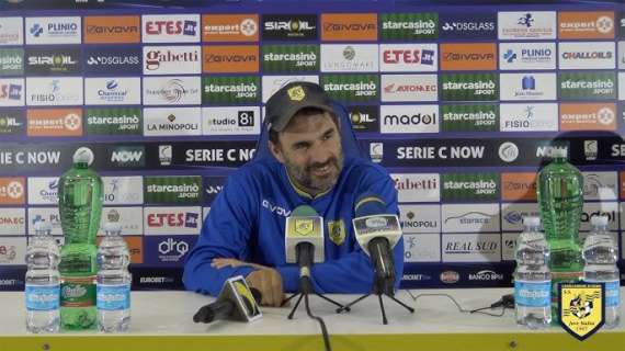 Juve Stabia, mister Pagliuca: «La nostra vittoria all'Arechi ci ha regalato emozioni forti»