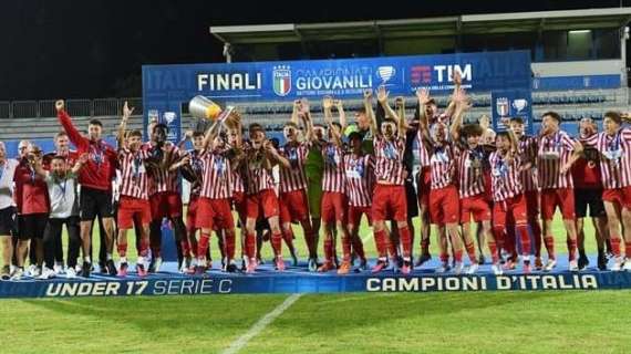 Under 17 Serie C, il Vicenza è campione d'Italia. Battuta l'Albinoleffe