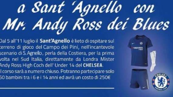Sant'Agnello, stage per giovani talenti guidato da Andy Ross del Chelsea
