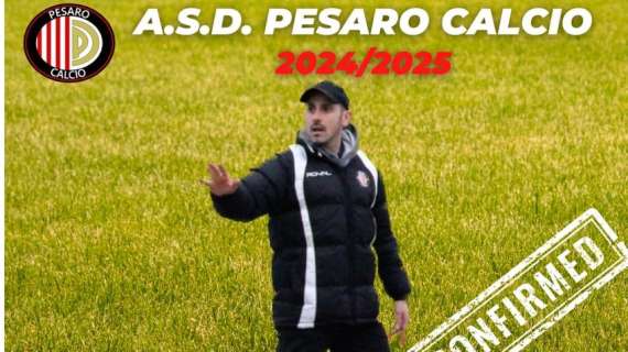 Pesaro Calcio, rinnovato il contratto del tecnico Pentucci