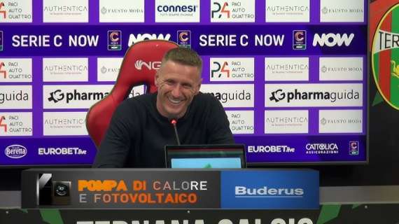 Ternana, mister Abate: «Campionato ancora lungo, dobbiamo concentrarci su noi stessi»