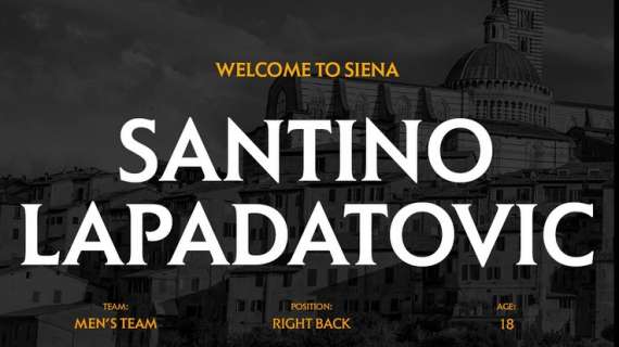 UFFICIALE: Il Siena formalizza l'intesa con Santino Lapadatovic