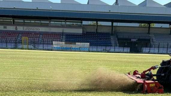 Legnano, proseguono i lavori allo Stadio Mari. Si spera di chiuderli in 15 giorni