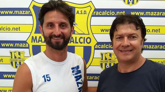 Il difensore centrale Alessandro Agate ha firmato per il Mazara