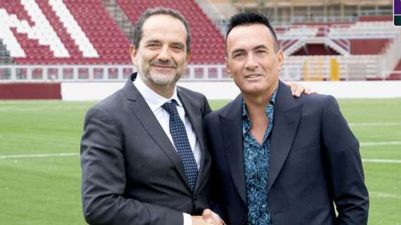 Il presidente della Lega Pro Matteo Marani in visita al Trapani Calcio