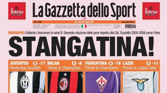 Calciopoli ora è storia: ufficialmente chiusa una delle pagine nere del calcio italiano