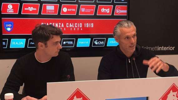 Piacenza, Rossini: « Sono contento perché a fine partita ho visto i calciatori delusi»
