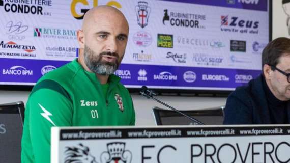 Pro Vercelli, mister Banchini: «Siamo ancora arrabbiati per aver buttato via la partita con l’Union Clodiense»