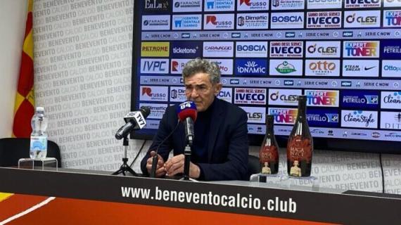 Benevento, mister Auteri: «Non mi piacciono certe facce amareggiate, siamo umani e ricominciamo»