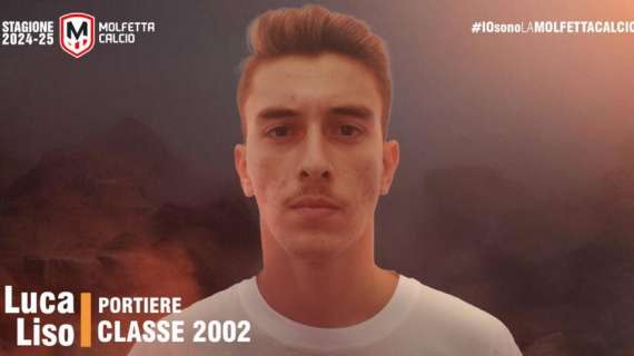 Il Molfetta annuncia un rinforzo tra i pali: ha firmato il 2002 Liso