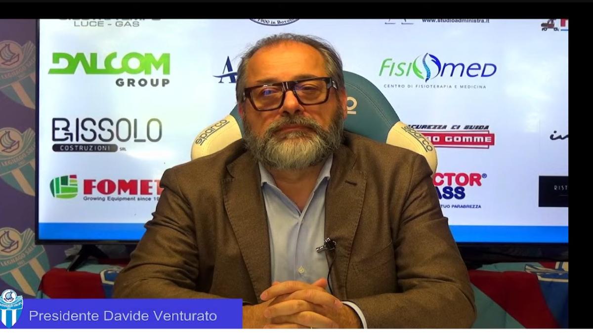 «Il Legnago Salus può e deve stare tra i professionisti»: il presidente Davide Venturato rilancia le ambizioni del club.