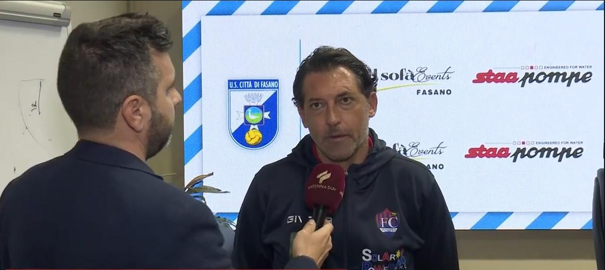 Pompei, mister Fusco: «Senza coraggio avremmo fatto la vittima sacrificale a Fasano»